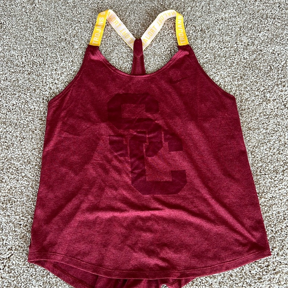 Nike workout tank SC logo in size small